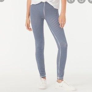 NWT J.crew 7/8 high rise leggings in gingham